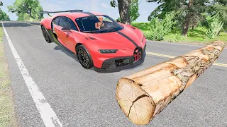 Cars vs Fallen Tree – BeamNG Drive | Good Cat