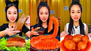 ASMR CHINESE FOOD MUKBANG EATING SHOW | 먹방 ASMR 중국먹방 | XIAO XUAN MUKBANG #83
