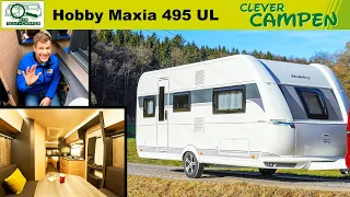 Hobby Maxia 495 UL: So viel Oberklasse steckt in der neuen Top-Baureihe! Test | Clever Campen