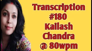 Transcription No 180 @80 wpm ||  Kailash Chandra Magzine || Shorthand Dictations by Harshita Verma