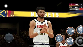 NBA 2K23 Mobile on iPhone 14 Pro Max: Miami Heat vs Denver Nuggets (Updated Graphics) (Ultra High)