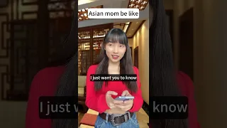 When Asian mom shows affection