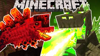 Minecraft: Láva Dínó és Nukleáris Godzilla! 🌋 - Mod Bemutató