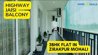 National Highway Jaisi Balcony |  3BHK flat in Zirakpur near Mohali Aerocity and Chandigarh Airport