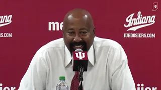 Indiana basketball coach Mike Woodson Nebraska postgame Indiana 68 Nebraska 55