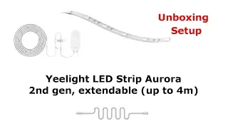 Yeelight LED Strip Aurora (unboxing, setup)