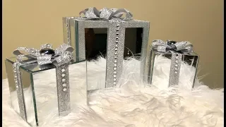 Dollar Tree DIY || Decorative Mirrored Gift Boxes