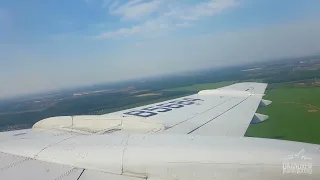 Tu-154. Warm lamp plane. Takeoff from Domodedovo.