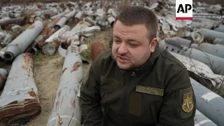 Peculiar Russian missile 'cemetery' in east Ukraine