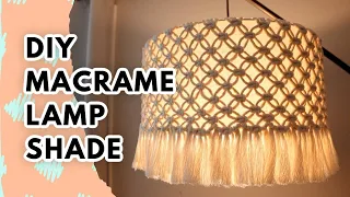 Macrame Lamp Shade (Easy DIY Tutorial!)