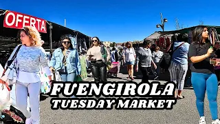 Fuengirola Spain 12 March 2024 Tuesday Market, Malaga Costa Del Sol Andalusia España