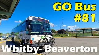 4K GO Transit Route 81 Bus Ride from Whitby GO to Beaverton (Duration 1h 45min)
