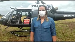 Helicóptero do CTA pousa em Zé Doca trazendo doses de esperança para a região do Alto Turi.