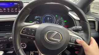 2019 Lexus RX tyre pressure warning reset