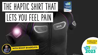 Testing the Owo Haptic Shirt Where You Can Feel Actual Pain | Non-Obvious at #ces2023