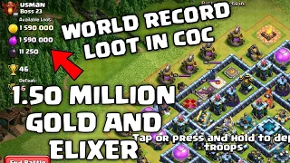 Highest Loot In Clash Of Clans|| World Record Loot In Coc