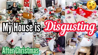 AFTER CHRISTMAS CLEAN WITH ME | MY HOUSE IS DISGUSTING! EXTREME CLEANING MOTIVATION 2022