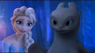 ELSA & Light Fury - Cry Baby - [Crossover]