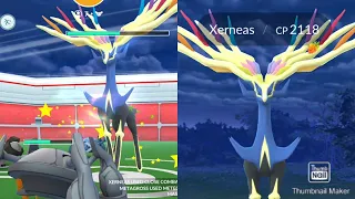 Catching Xerneas in Pokemon Go