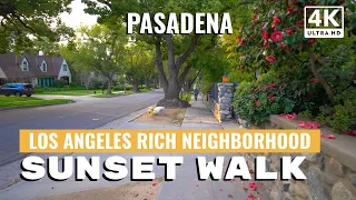 Walking the most beautiful neighborhood - Pasadena Los Angeles - Peaceful Walk