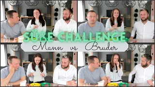 Süße Challenge Mann vs Bruder / Süßigkeiten Original - Lidl Dupe / Geschmackstest Süßigkeiten 2022