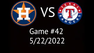 Astros VS Rangers Condensed Game Highlights 5/22/22