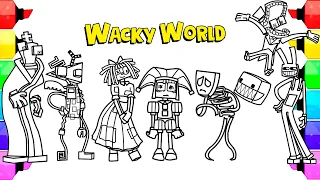 The Amazing Digital Circus - "Wacky World" - Coloring Pages /  How to Color All Characters