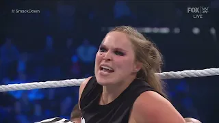 Ronda Rousey vs. Charlotte Flair Full Brawl - WWE SmackDown 5/6/2022