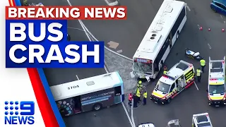 School children injured in bus collision in Blue Mountains | 9 News Australia