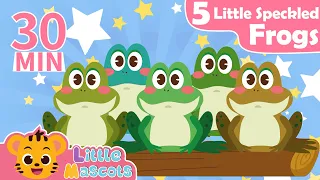 Five Little Speckled Frogs + Finger Family + more Little Mascots Nursery Rhymes & Kids Songs