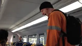 Racist scumbag on a sydney train