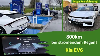 Kia EV6  - 800km Langstrecke bei strömendem Regen - Spitze an der Ladesäule! Generation - E