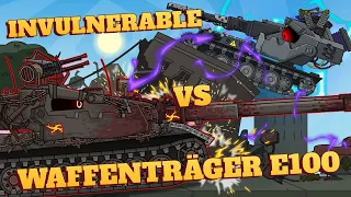 Mirny-13: Invulnerable vs Waffenträger E100 - Cartoons about tanks