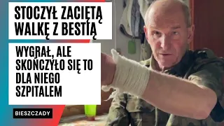 Atak wilka w Bieszczadach! Stanął OKO W OKO z samotnym wilkiem! Użył sposobu, aby uratować życie