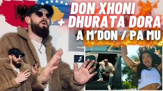 TeddyGrey Reacts to 🇦🇱🇽🇰 “DON XHONI - A M’DON” + “Dhurata Dora - PA MU” | REACTION