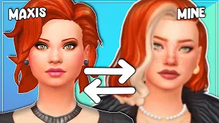 Attempting to Turn The EA STARTER SIMS into MY SIMS 💙 | Create-A-Sim Makeover | THE SIMS 4 CAS