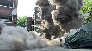 Trigger Point_White van explosion 3 3secs  BTS clip