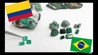 The difference between Colombian and Brazilian emerald quality