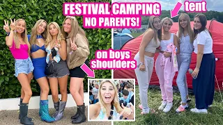 Teen Girls First Time Camping at a Festival without parents VLOG | Rosie McClelland