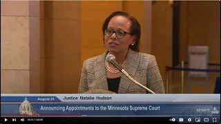 Press Conference: Announcing Appointments to the Minnesota Supreme Court