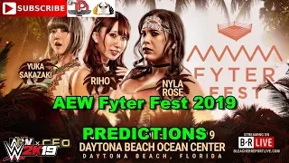 AEW Fyter Fest 2019 Yuka Sakazaki vs  Riho vs  Nyla Rose Triple Threat Predictions WWE 2K19