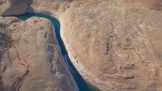 Jet Ski Slot Canyon Aerial View Lake Powell (Arizona | Utah | USA) Drone w/ Sea-Doo & DJI  HD