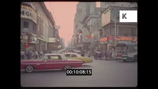 1960s New York, POV Driving Times Square, 35mm