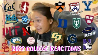 COLLEGE DECISION REACTIONS 2022 6 ivies, stanford, mit, duke, uc, etc)