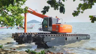 AMFIBIA EXCAVATOR HITACHI TURUN LOADER