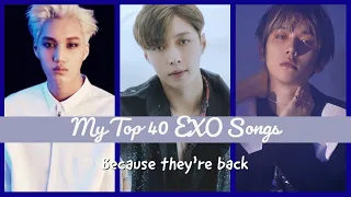 My Top 40 EXO Songs Because They're Coming Back