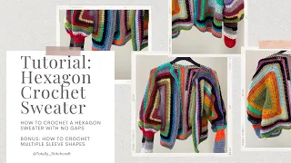 Easy Crochet Solid Hexagon Cardigan | Full Beginner Tutorial | TotallyStitchcraft