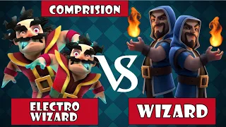 Electro wizard vs wizard *2022* - clash royale comprision | royale smasher | clash royale