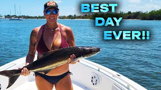 HUGE Cobia, Mahi, and Amberjack! Our Best Day On The Water Ever! Catch Clean Cook