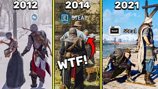 Evolution of Pickpocket in Assassin's Creed Games (2007-2021)